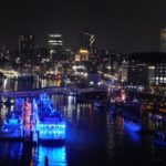 Plaza der Elbphilharmonie bei Nacht