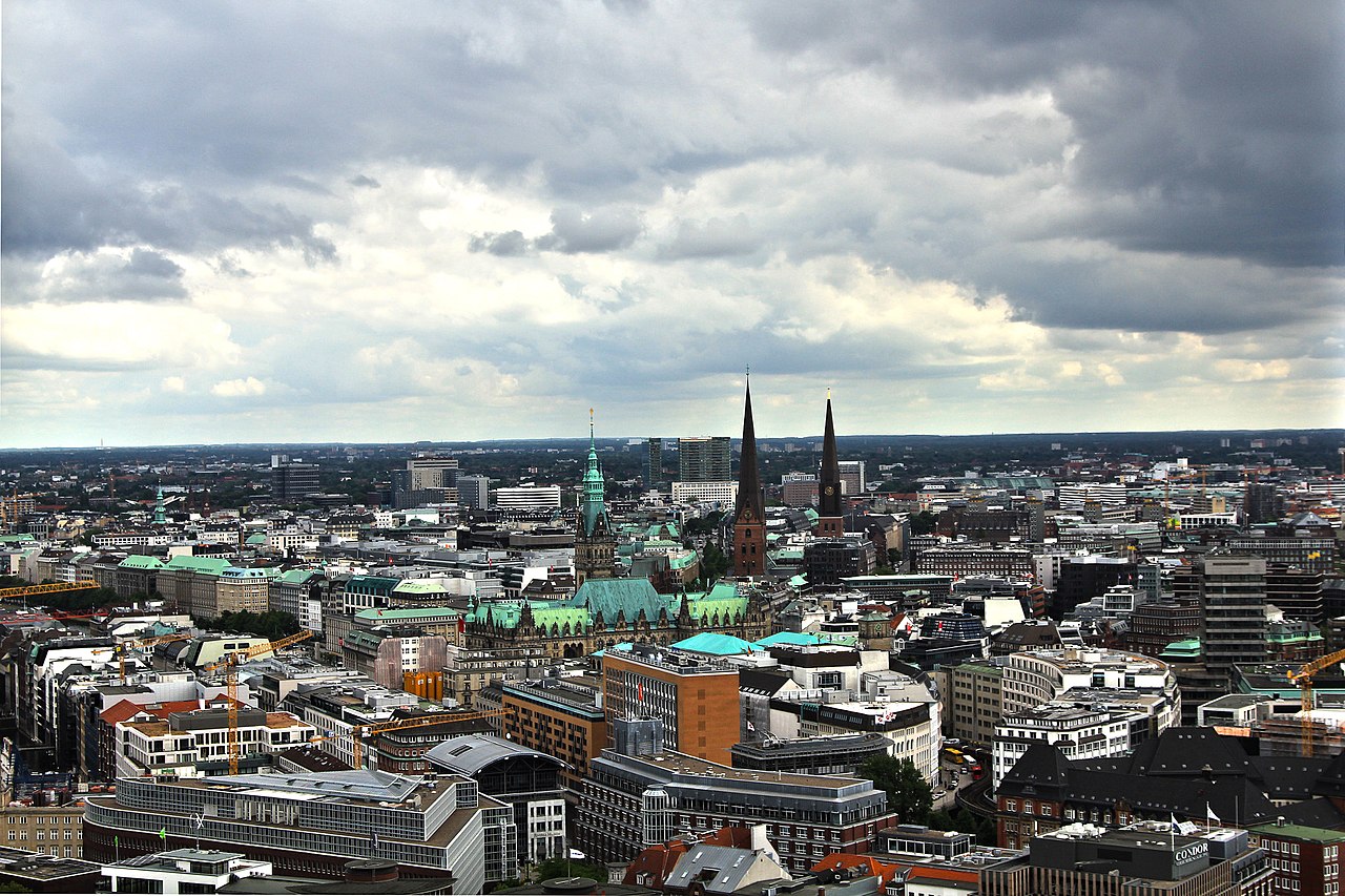 Aussichtsplattform auf dem Kirchturm des Michels HH zu zweit